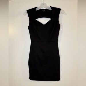 Forever 21 Black Mini Dress Womens Small Sweetheart Cut Out